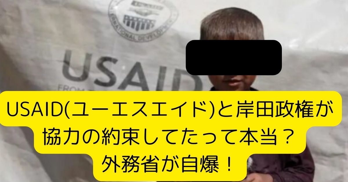 USAID(ユーエスエイド)と岸田政権が協力の約束してたって本当？外務省が自爆！